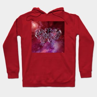 Red butterfly Hoodie